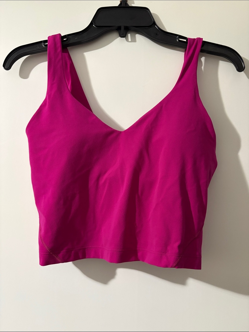 Lululemon Women's V-Neck Crop Bralette - Magenta